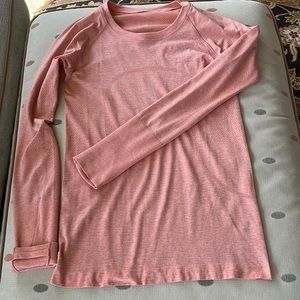 Lulu lemon long sleeve swiftly tech six 6 light orange